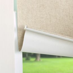 Blackout Linen Roller Shade Cu